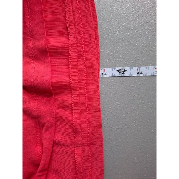 Banana Republic Womens VNeck Tank Top S Red Sleeveless Lagenlook Y2K Corpcore - Picture 6 of 6